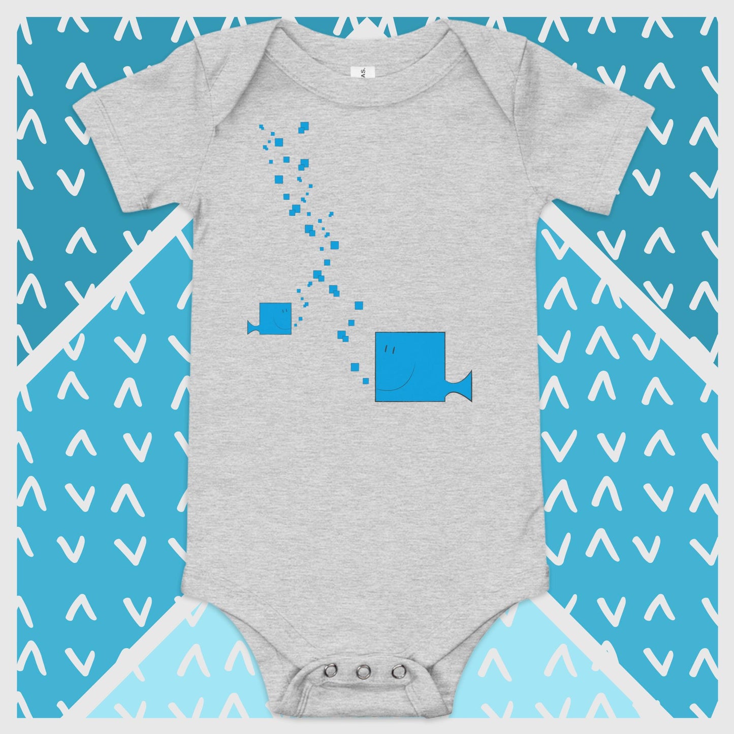 BodyZOOBOX // Animal Box // Peces // Body de bebé manga corta