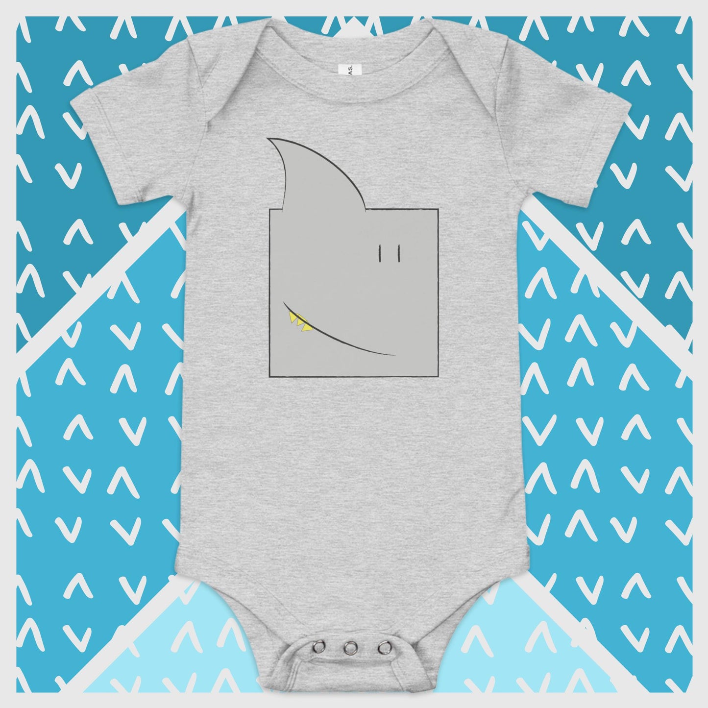 ZOOBOX // Animal Box // Tiburón // Body de bebé manga corta
