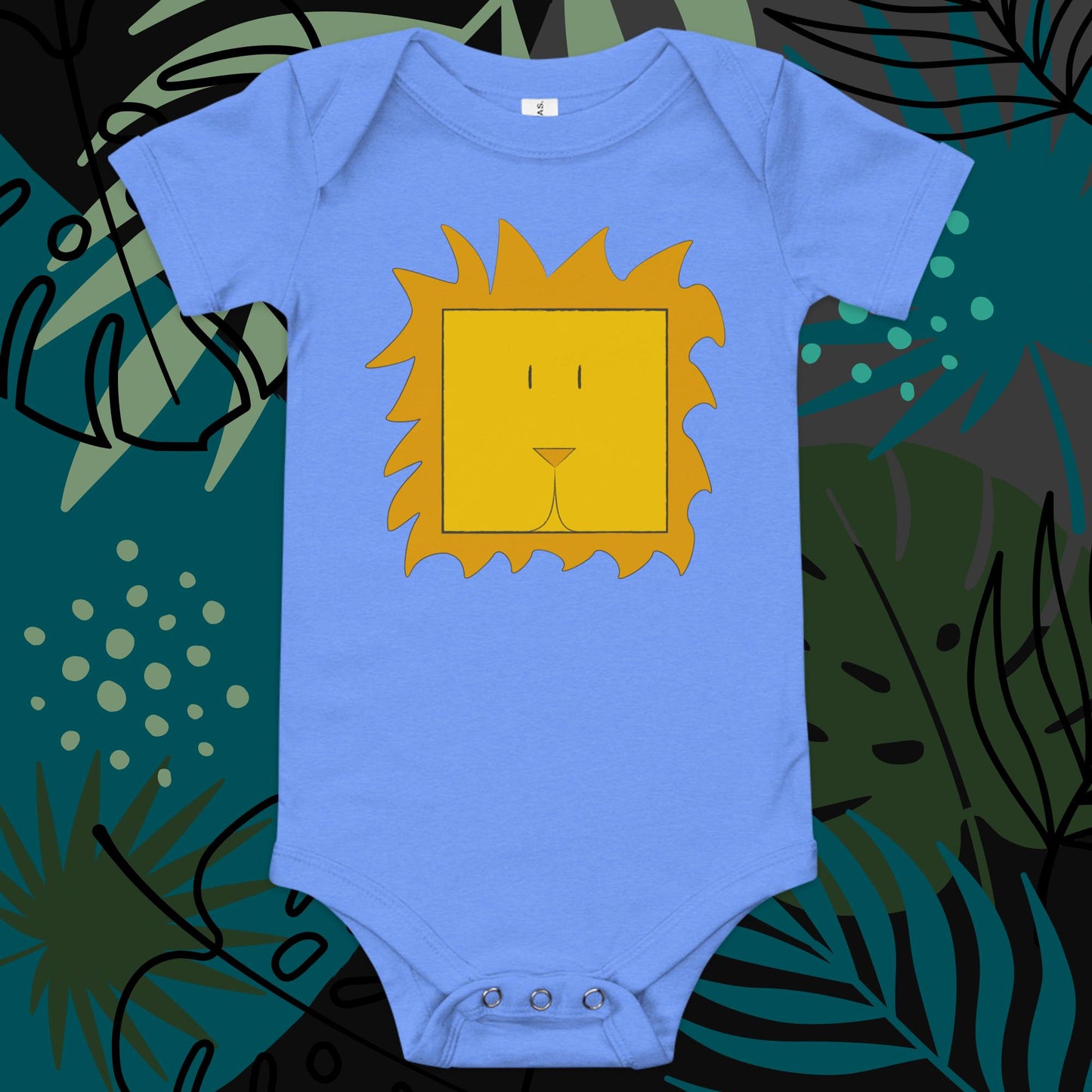 ZOOBOX // Animal Box // Leon // Body de bebé manga corta