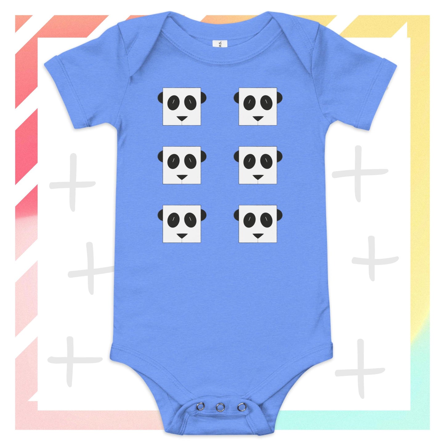 ZOOBOX // Animal Box // Pandas // Body de bebé manga corta