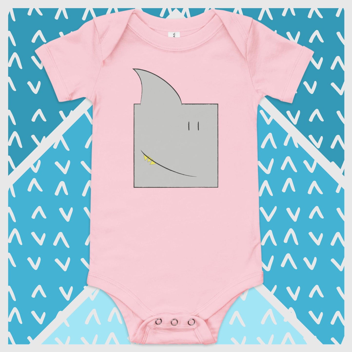 ZOOBOX // Animal Box // Tiburón // Body de bebé manga corta