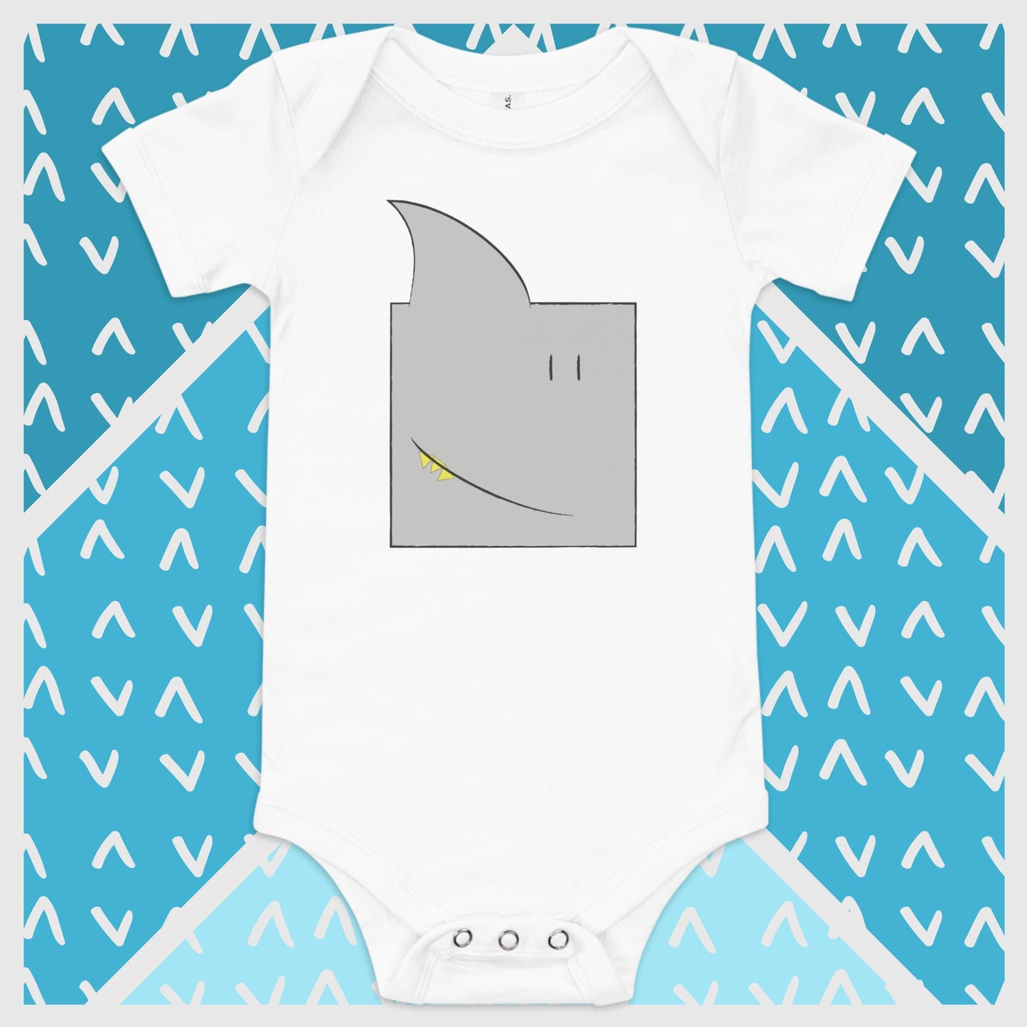 ZOOBOX // Animal Box // Tiburón // Body de bebé manga corta